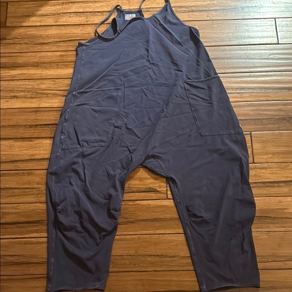Free People Navy Hot Shot Onesie Size Large